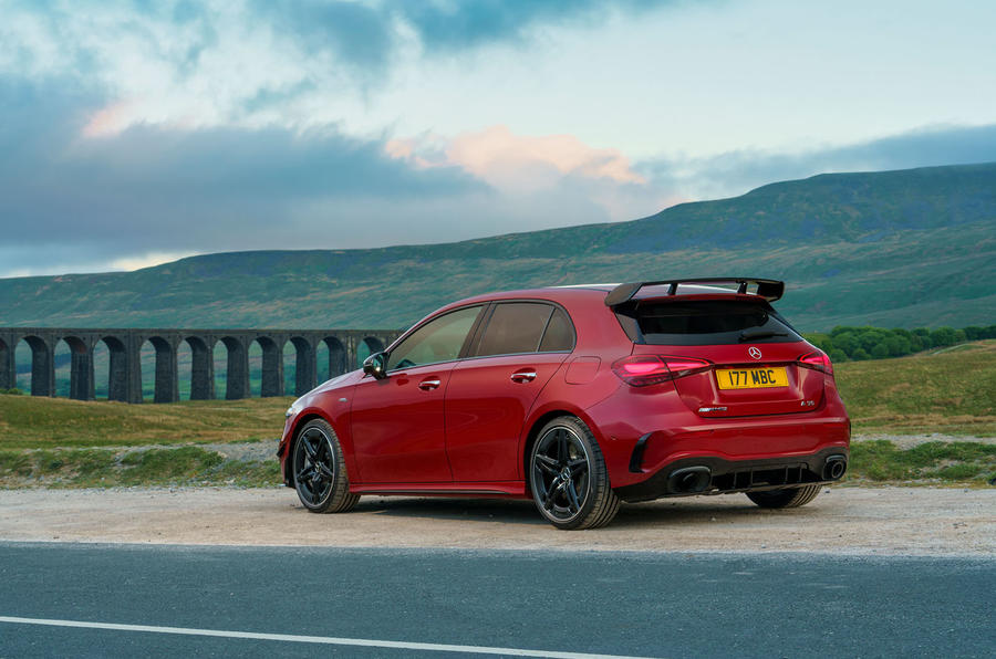 mercedes amg a35 review 2023 24 static rear