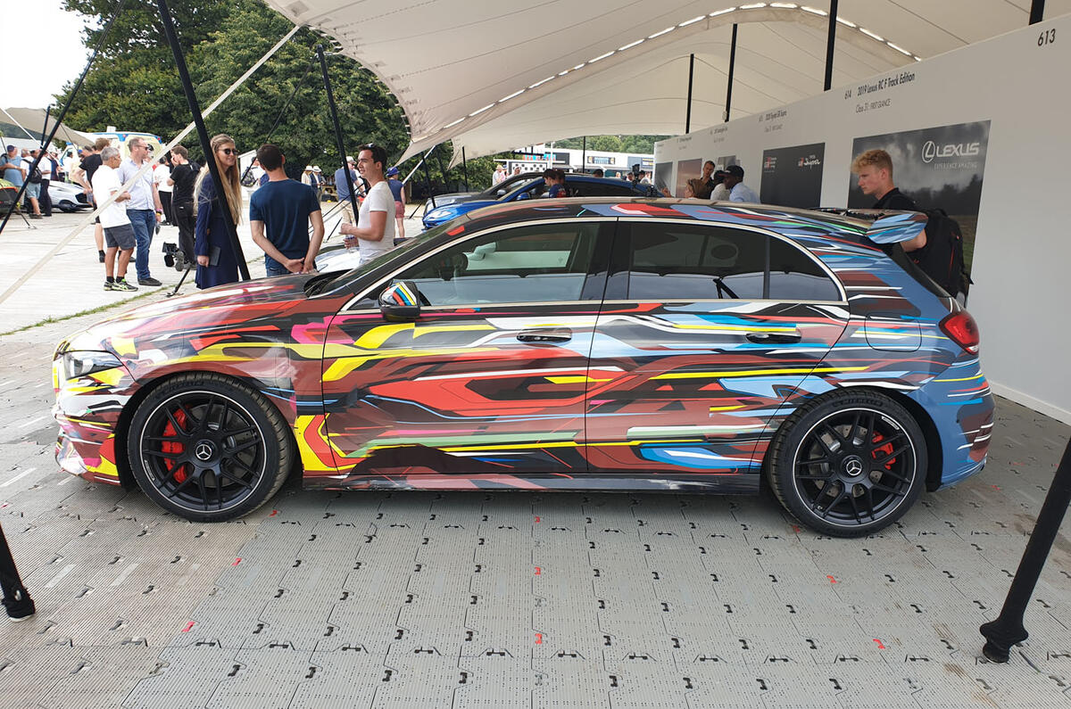 Mercedes Amg A45 A Sideways Ride With Drift Mode Engaged