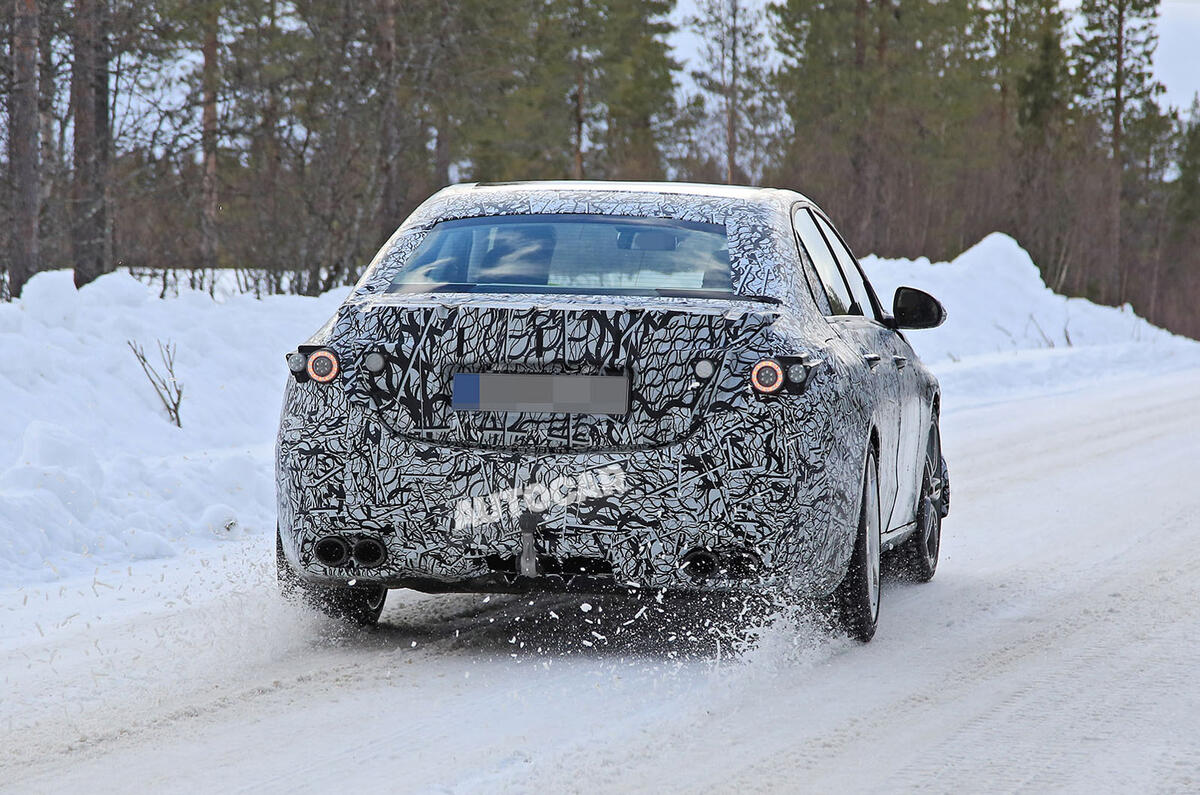 Mercedes-AMG C53 spy images - back end