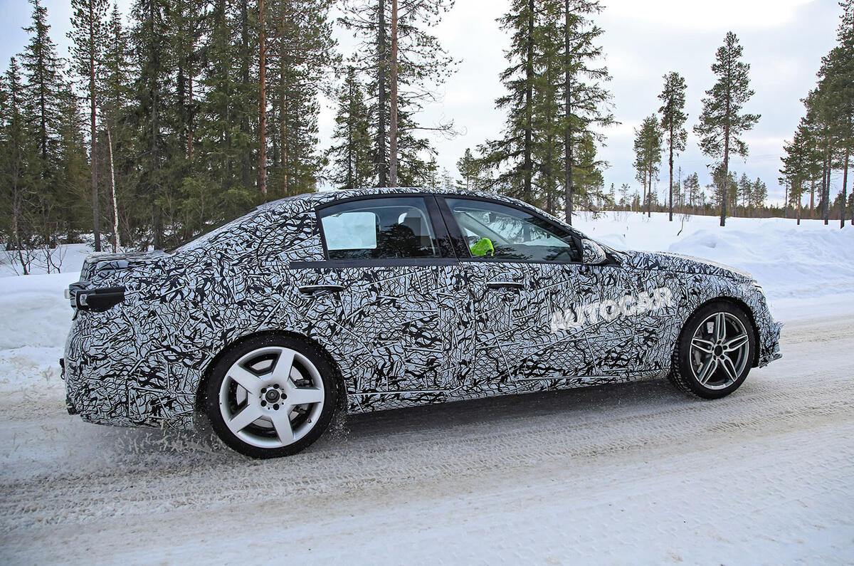 Mercedes-AMG C53 spy images - side