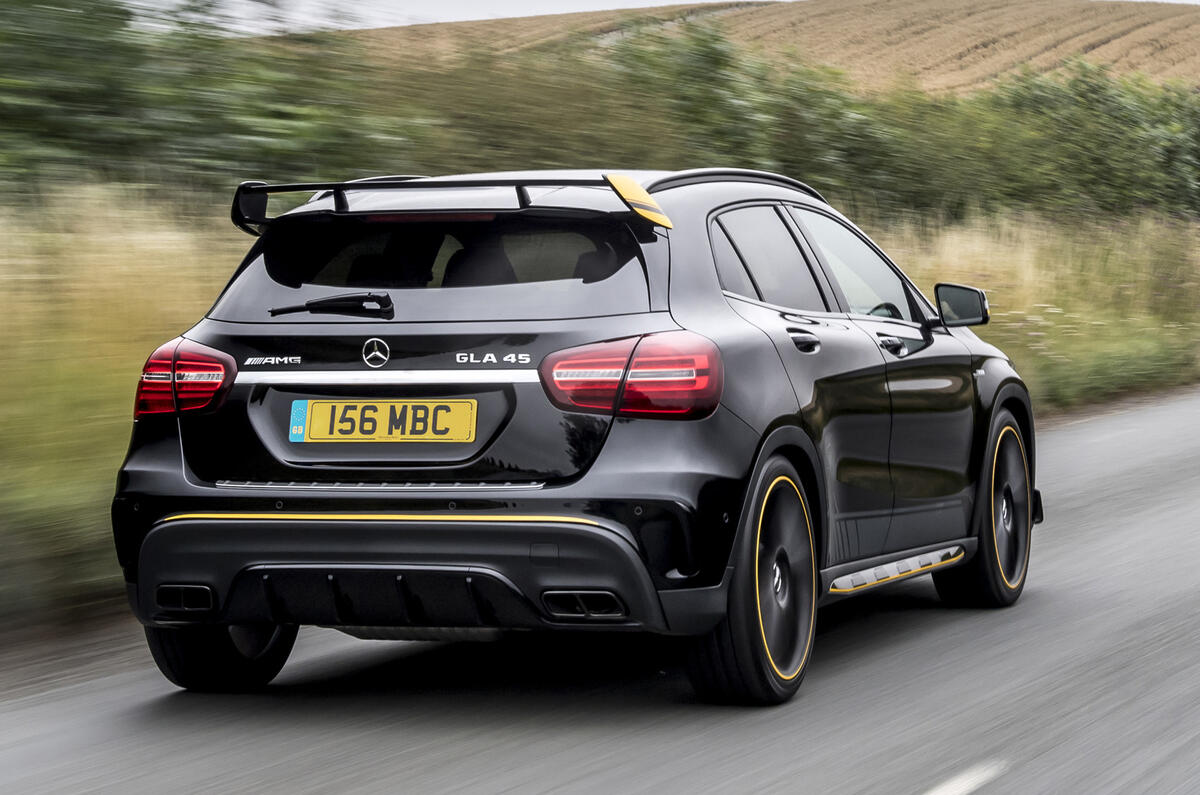 Mercedes Amg Gla 45 4matic Yellow Night Edition 17 Review Autocar