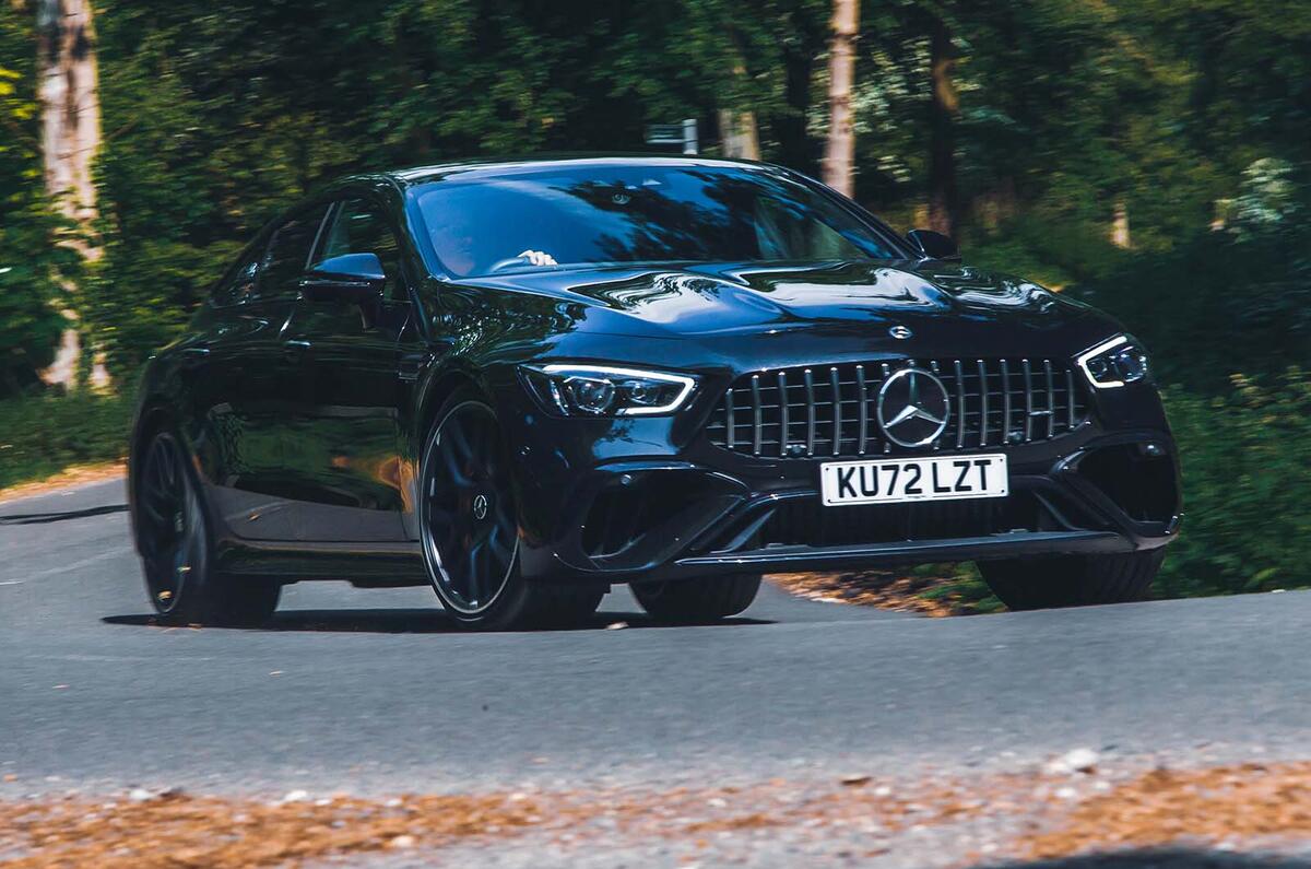 Mercedes AMG GT 63 S front three quarter