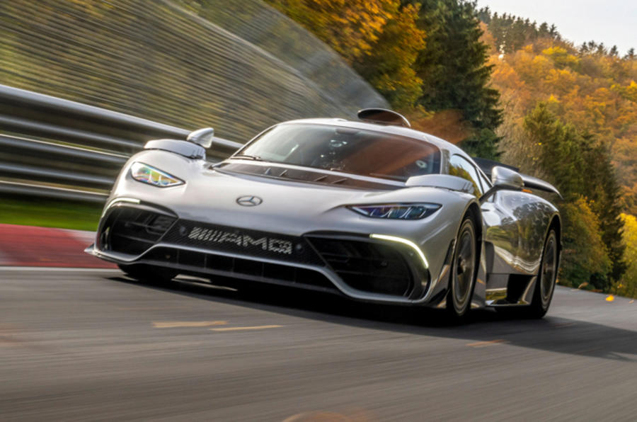 Mercedes amg one nurburgring lap record front 3 4