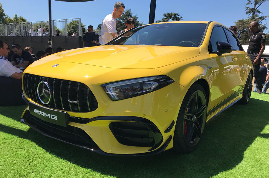 Mercedes-AMG A45 S at Goodwood 2019 - front