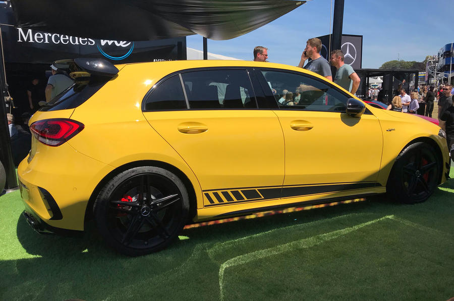 Mercedes-AMG A45 S at Goodwood 2019 - side