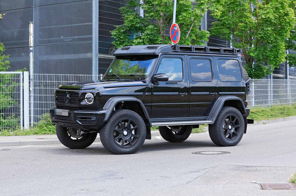 Extreme MercedesBenz GClass 4x4² caught testing Autocar