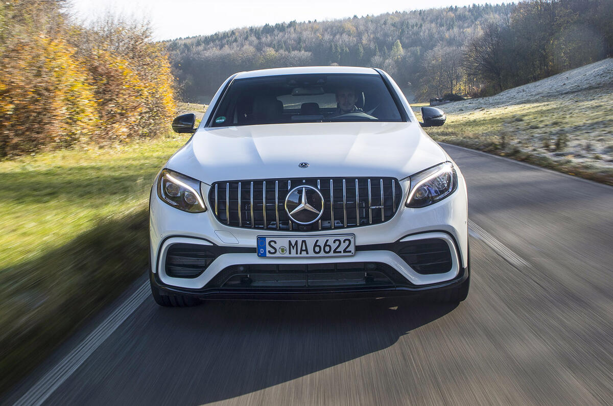 Mercedes-AMG GLC 63 S Coupé on the road