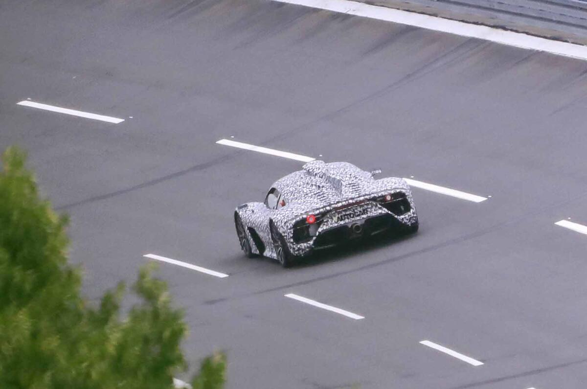 Mercedes AMG One spyshots rear