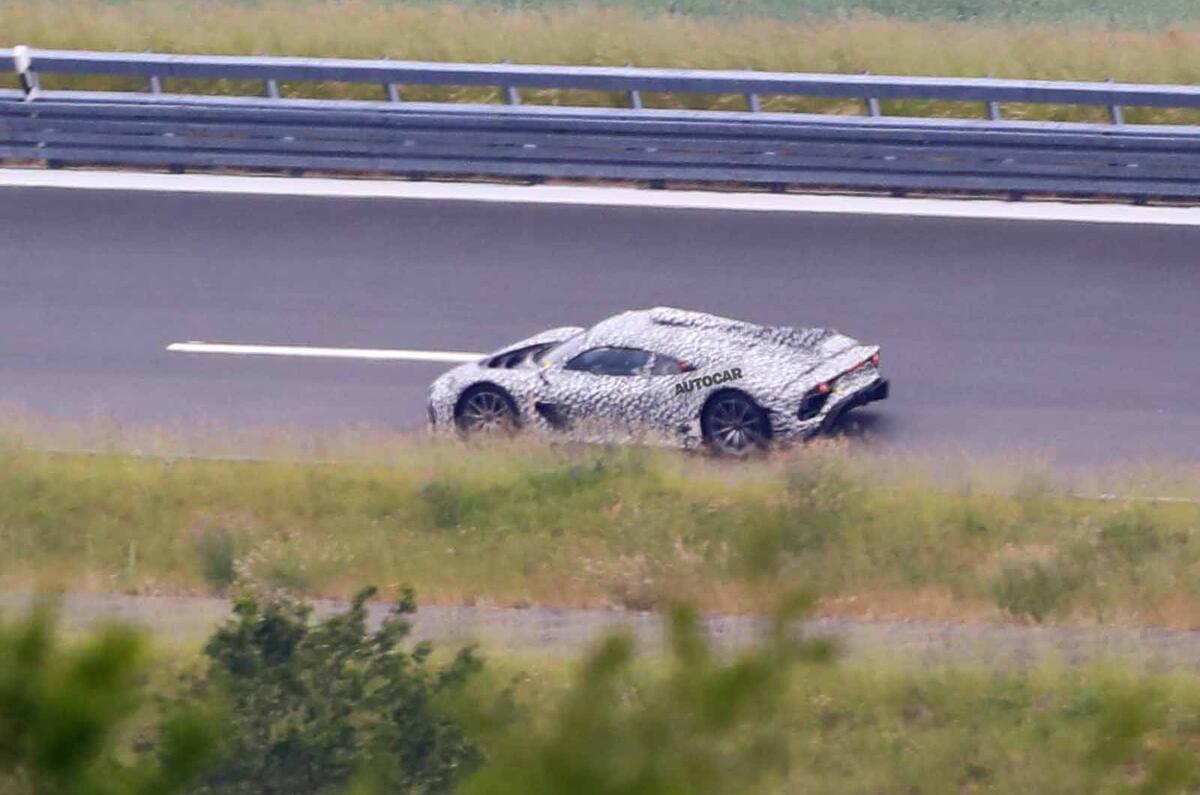 Mercedes AMG One spyshots side