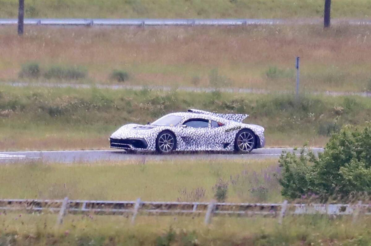 Mercedes AMG One spyshots front side