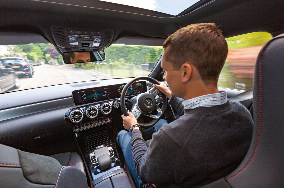 Mercedes-Benz A Class long-term review - A250 over shoulder driving
