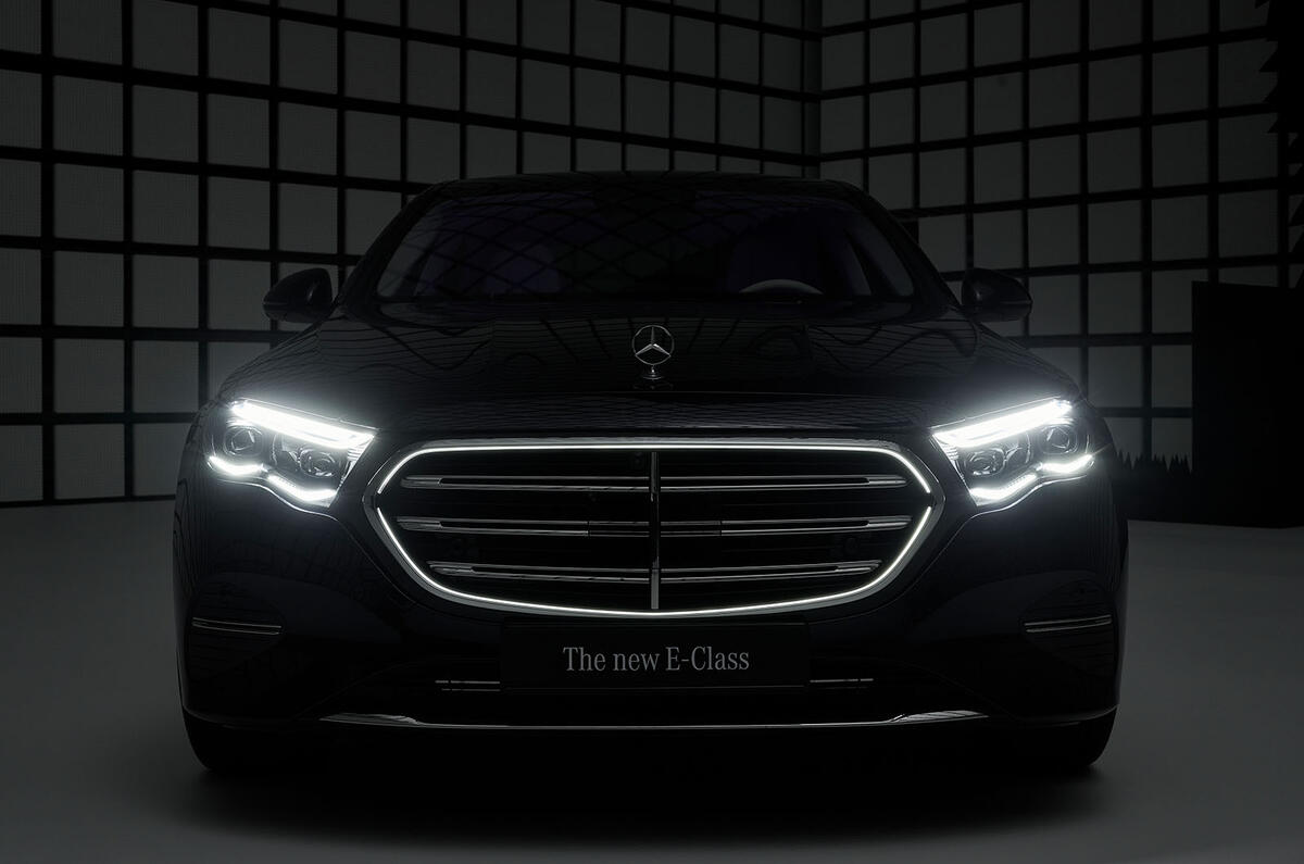 Mercedes Benz E Class at night