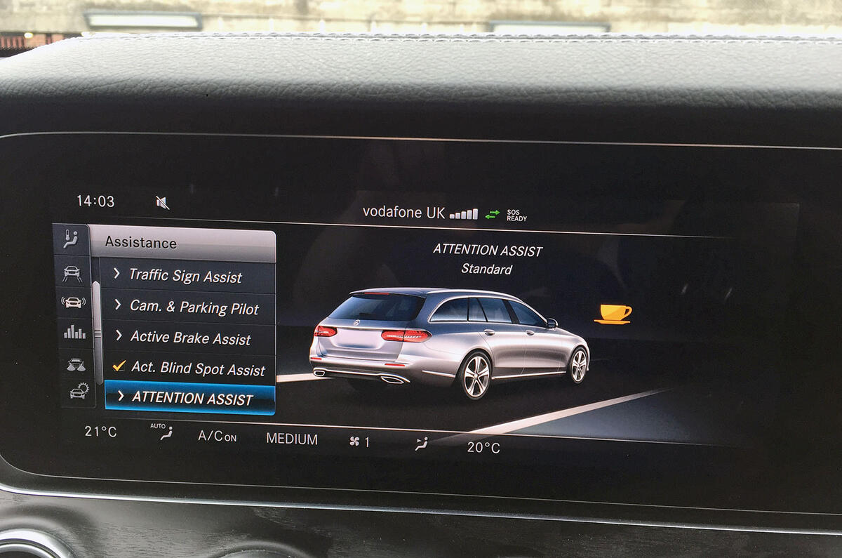 Mercedes-Benz E-Class Estate attention alert