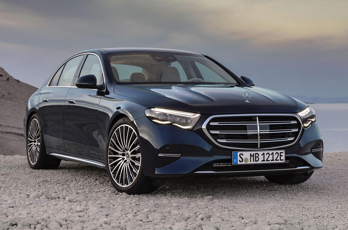 Mercedes Benz E Class front three quarter static