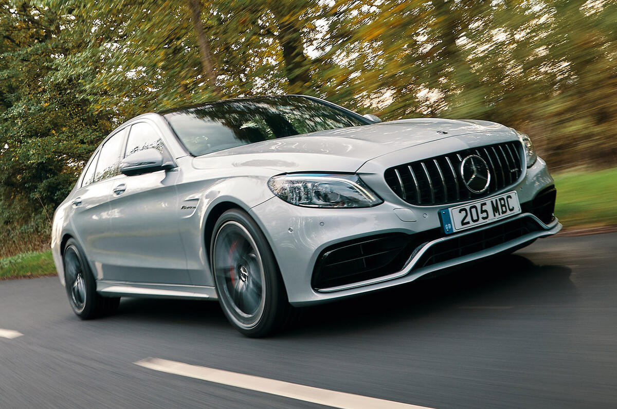 mercedes c63 saloon front tracking