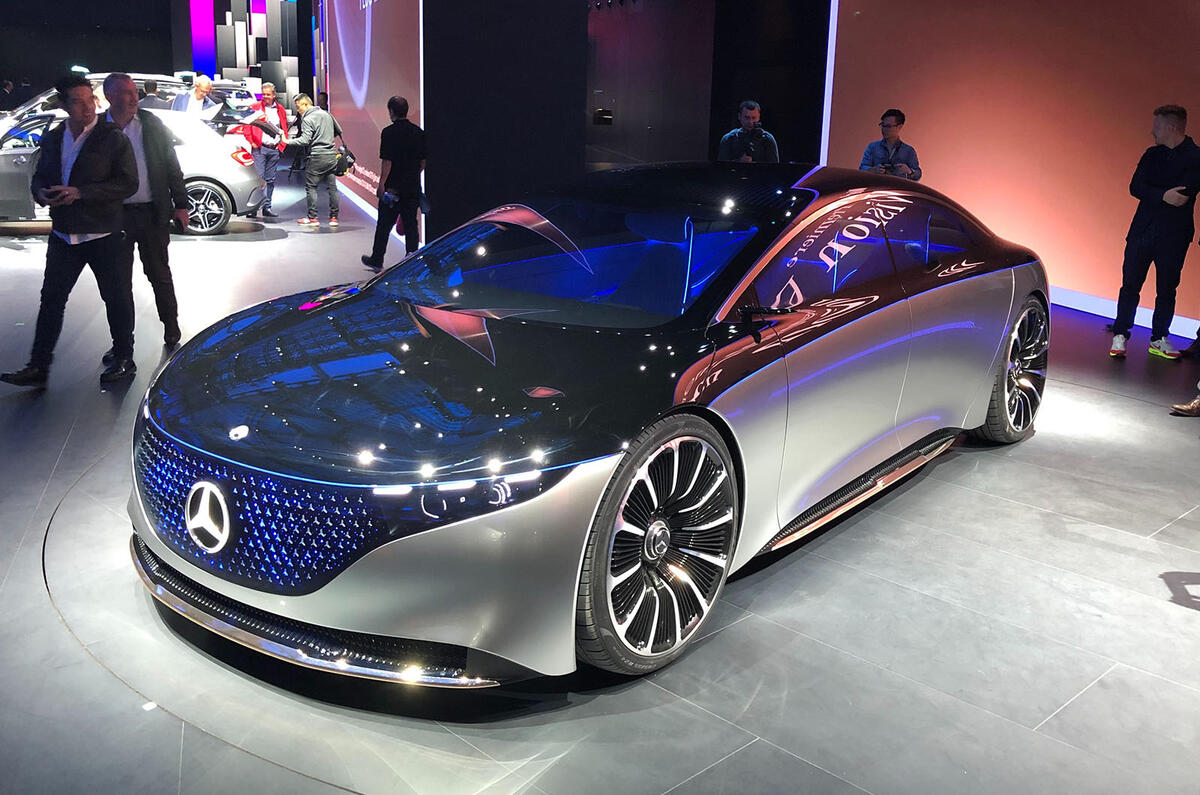 Mercedes Vision EQS Concept at Frankfurt - front