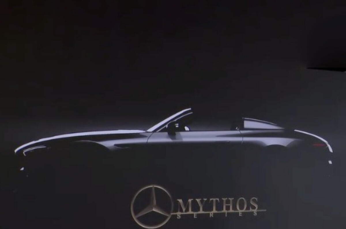 Mercedes Mythos speedster teaser