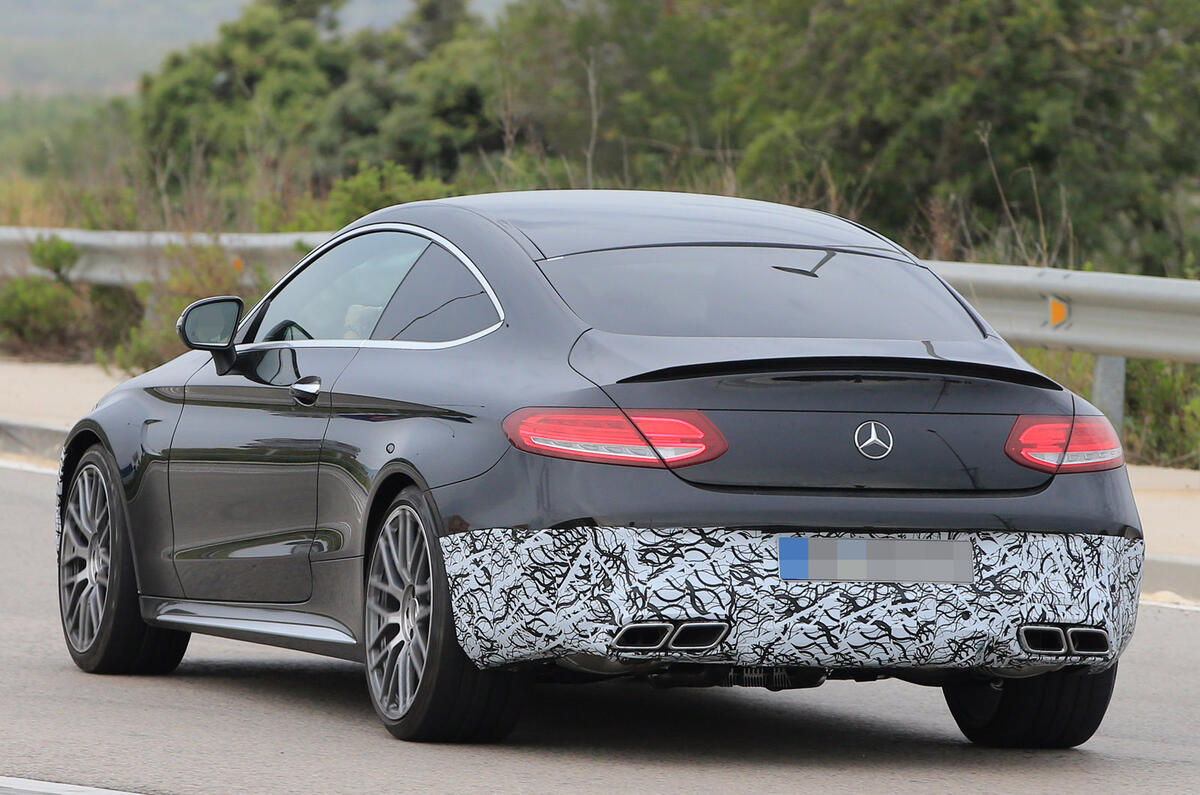 2018 Mercedes Benz C Class Coupe Facelift Spotted Autocar