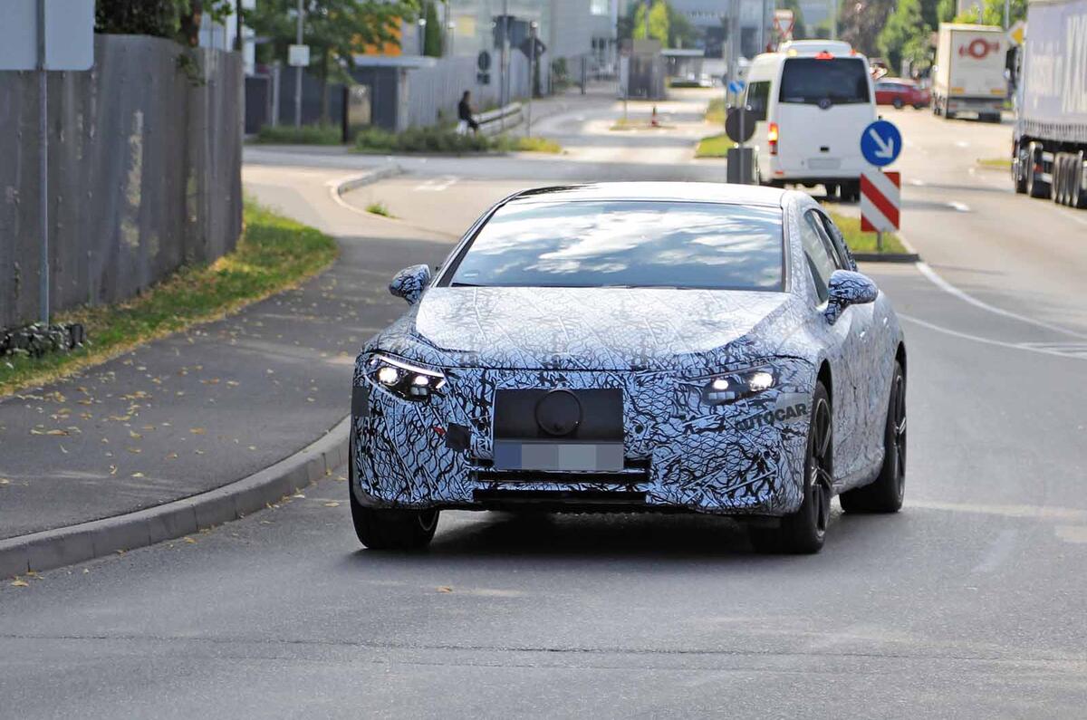 2021 Mercedes Benz Eqs Drops Disguise For Best Look Yet Autocar