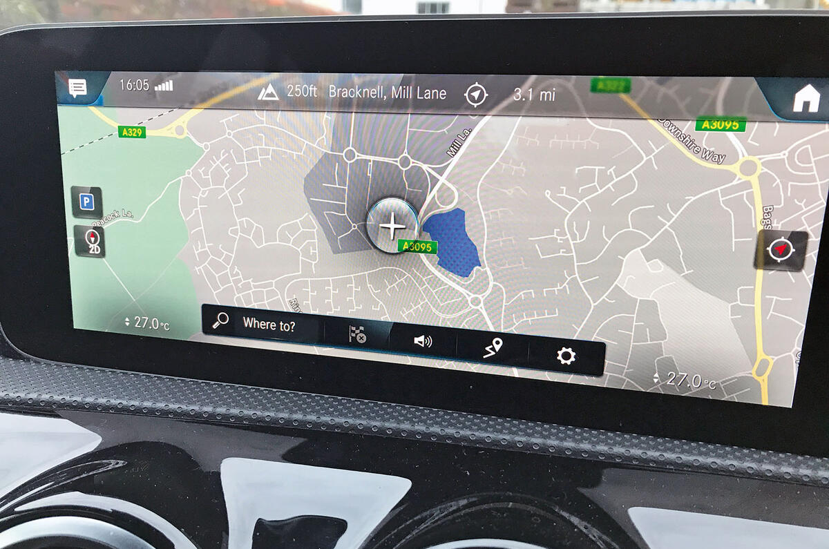 Mercedes A-Class long-term review - map
