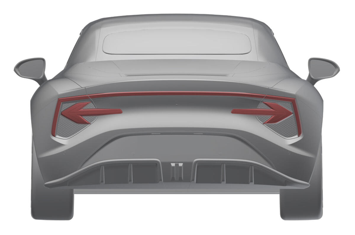 رندر عقب MG Cyberster Design