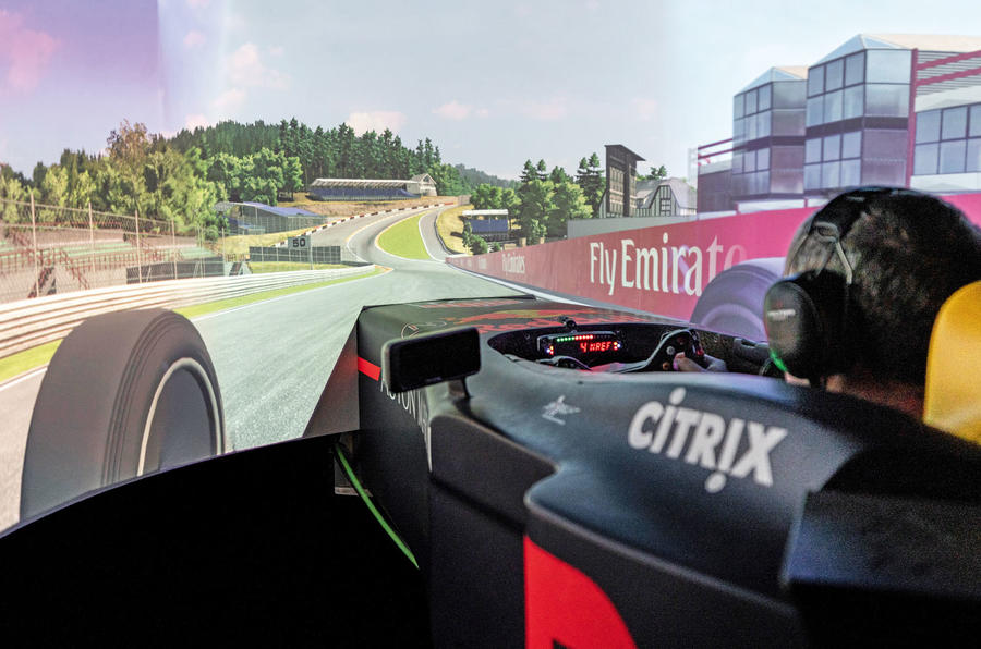 Aston Martin Red Bull Racing Valkyrie simulator