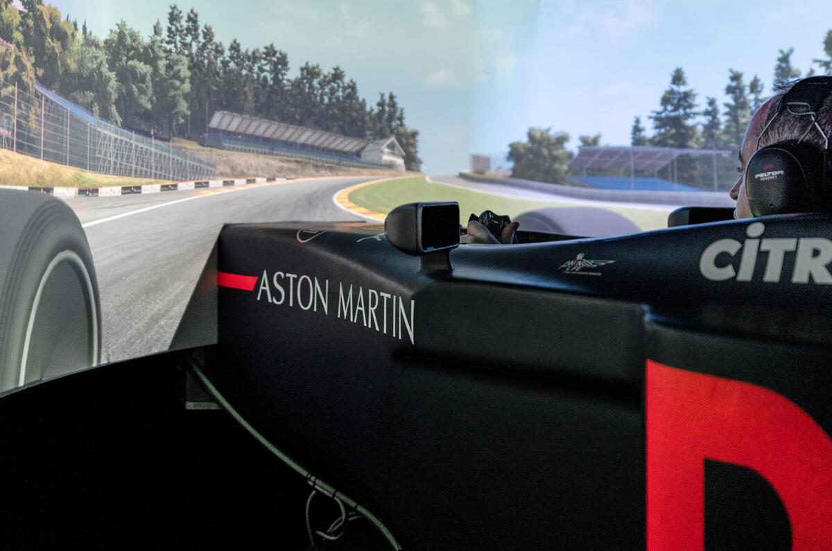 Aston Martin Red Bull Racing Valkyrie simulator