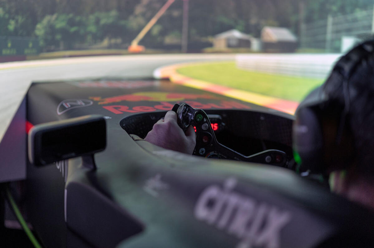 Aston Martin Red Bull Racing Valkyrie simulator