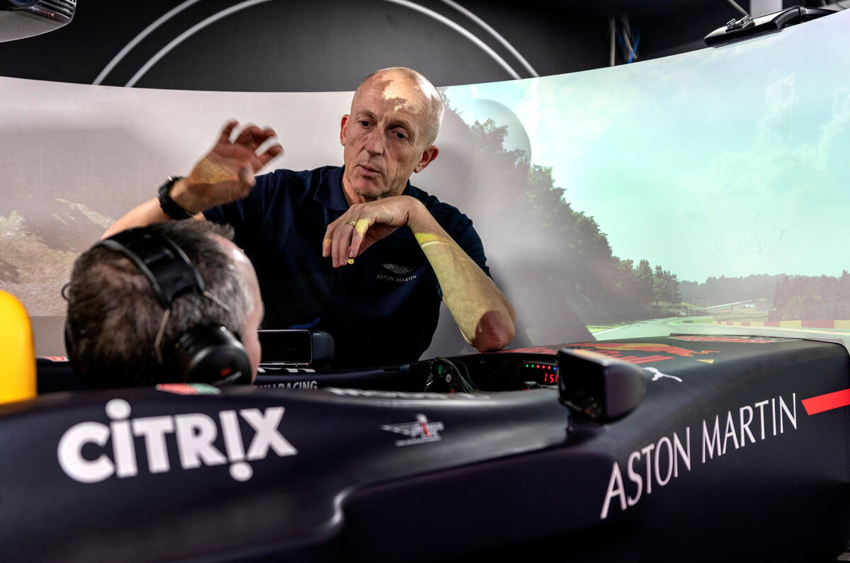 Aston Martin Red Bull Racing Valkyrie simulator