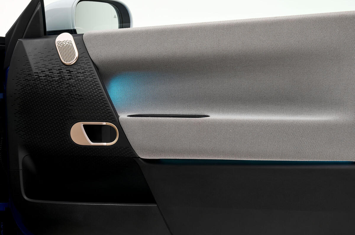 Mini Cooper Electric doorcard