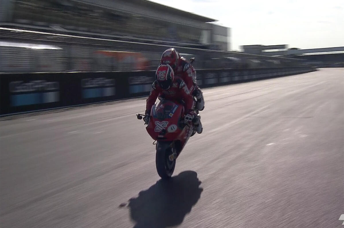 The wildest ride: on the back of a MotoGP racer | Autocar