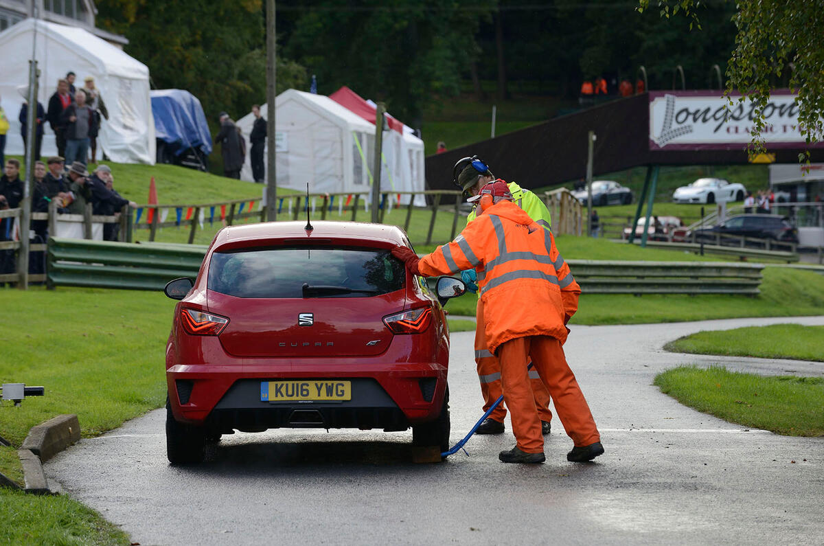 Hillclimbing in a Seat Ibiza Cupra 