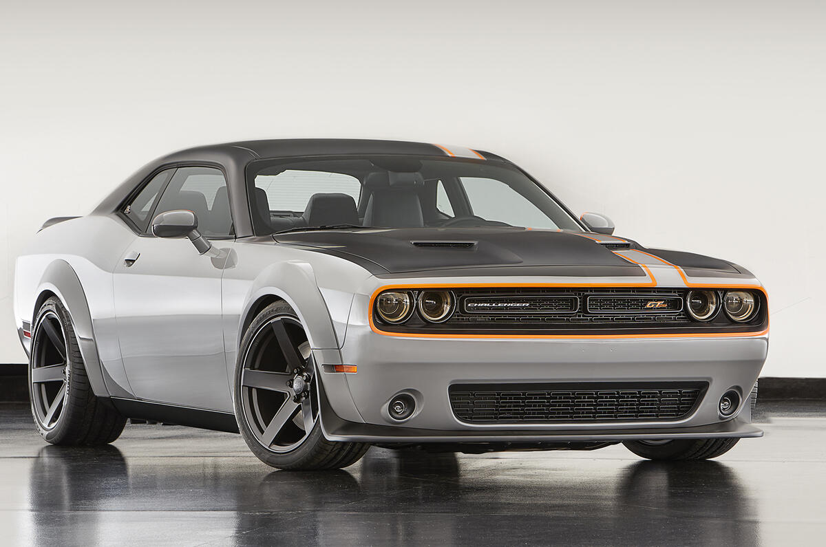 Allwheeldrive Dodge Challenger muscle car created for SEMA Autocar