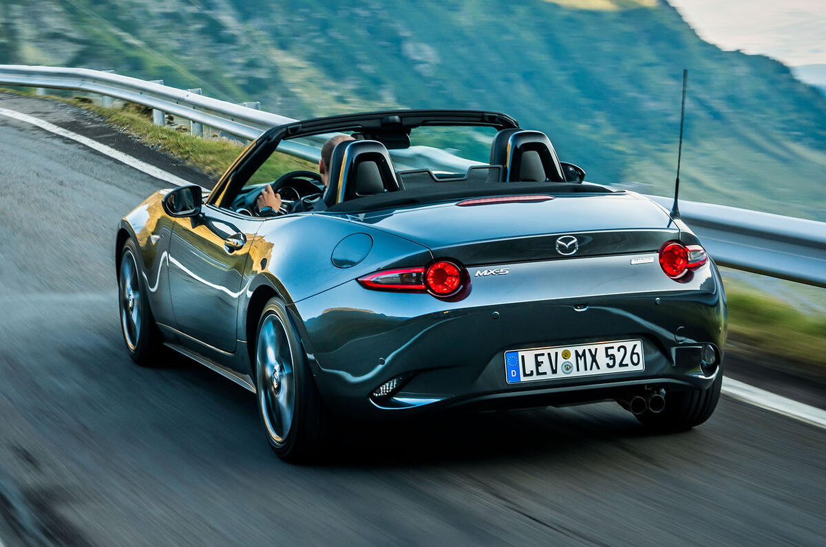 Mazda MX-5 Skyactiv-G 2.0 2018 first drive review hero rear