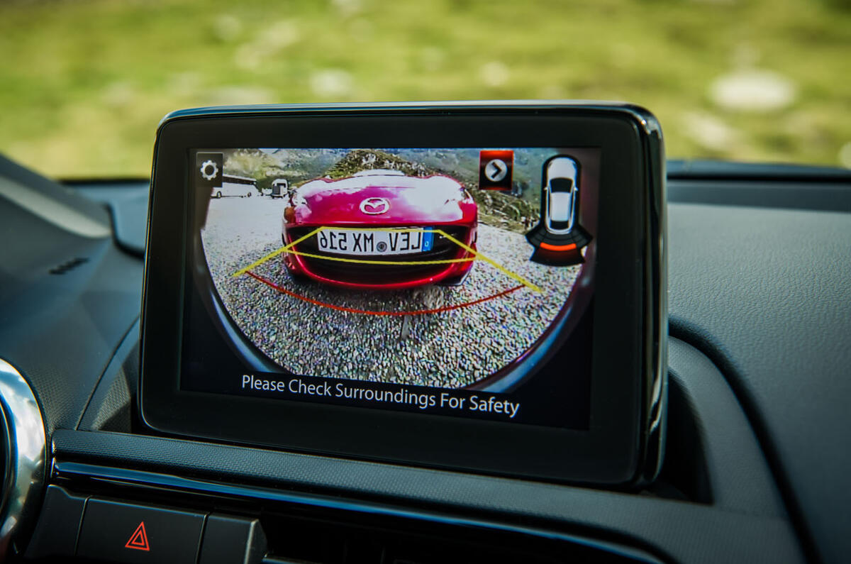 Mazda MX-5 Skyactiv-G 2.0 2018 first drive review reversing camera
