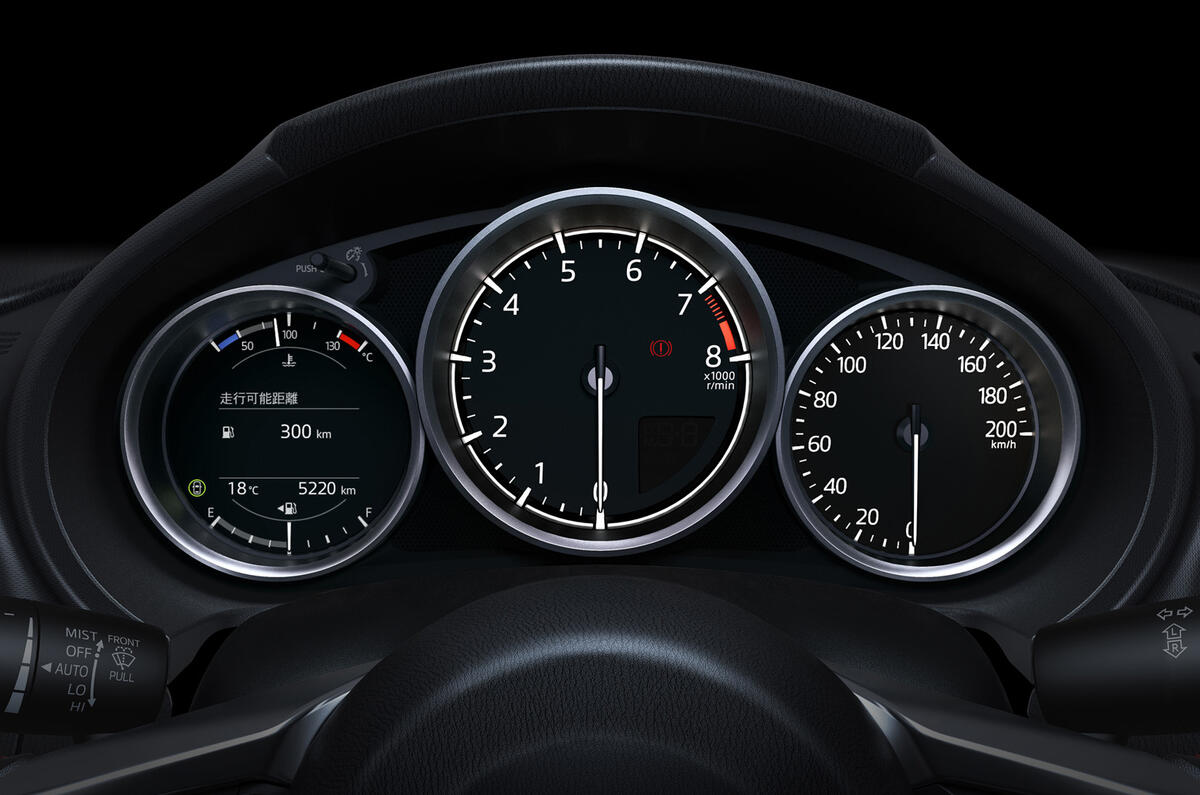 New Mazda MX 5 dials