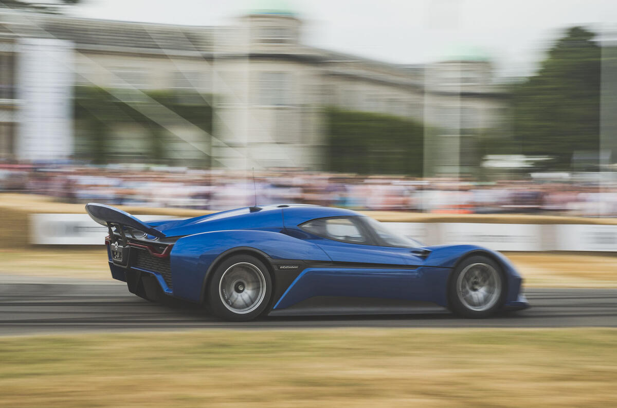 Nio EP9 electric supercar demonstrated at Goodwood Autocar