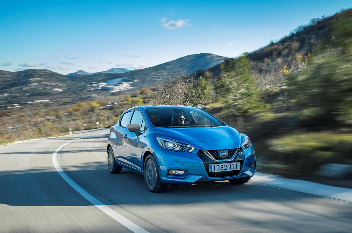 Nissan Micra 1.0 cornering