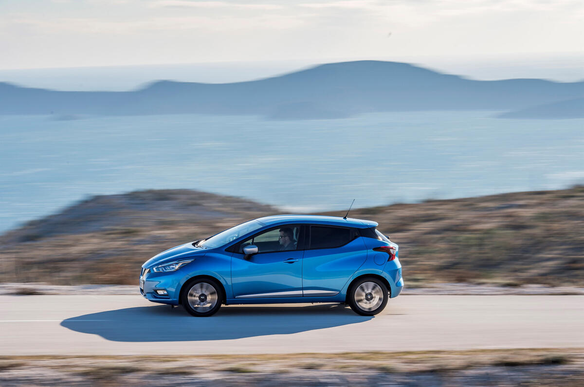 Nissan Micra 1.0 side profile