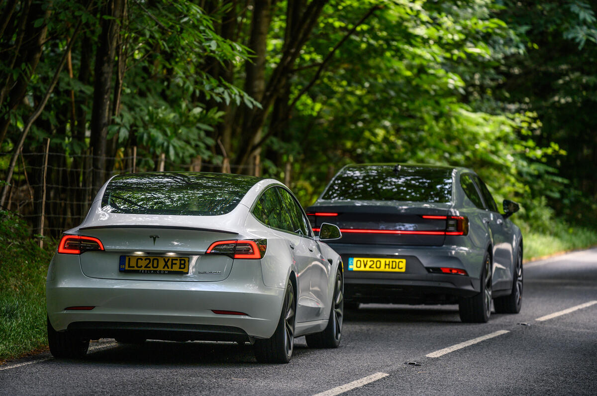 Electric Showdown Tesla Model 3 Vs Polestar 2 Autocar