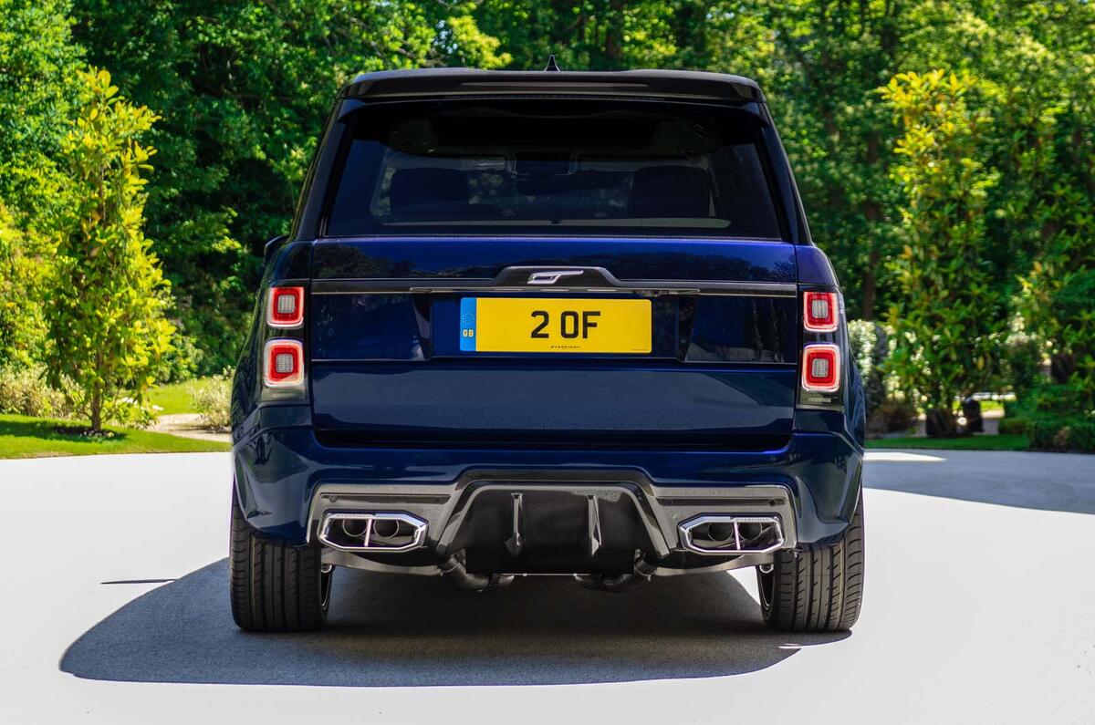 New Overfinch Range Rover adds carbonfibre and ostrich upholstery