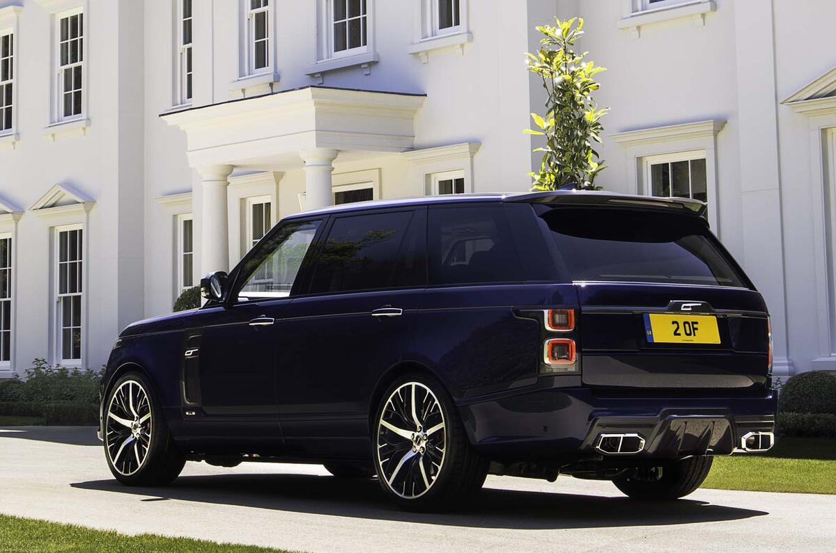 New Overfinch Range Rover adds carbonfibre and ostrich upholstery