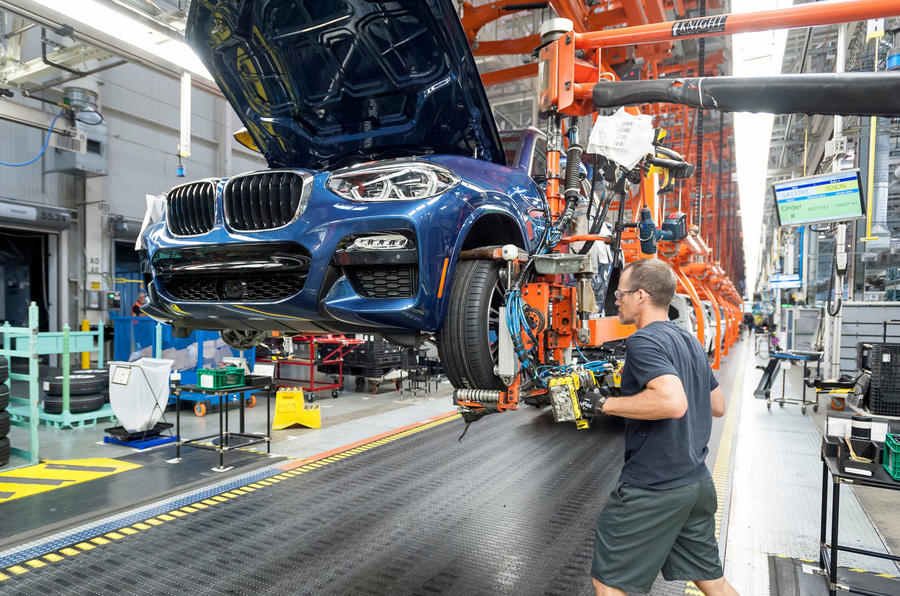 BMW X3 production line