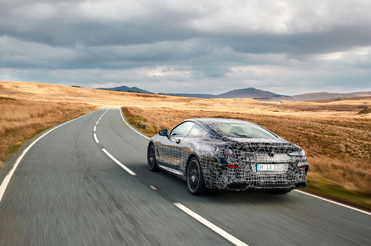 BMW 8 Series: engineers evaluate chassis dynamics on Welsh roads