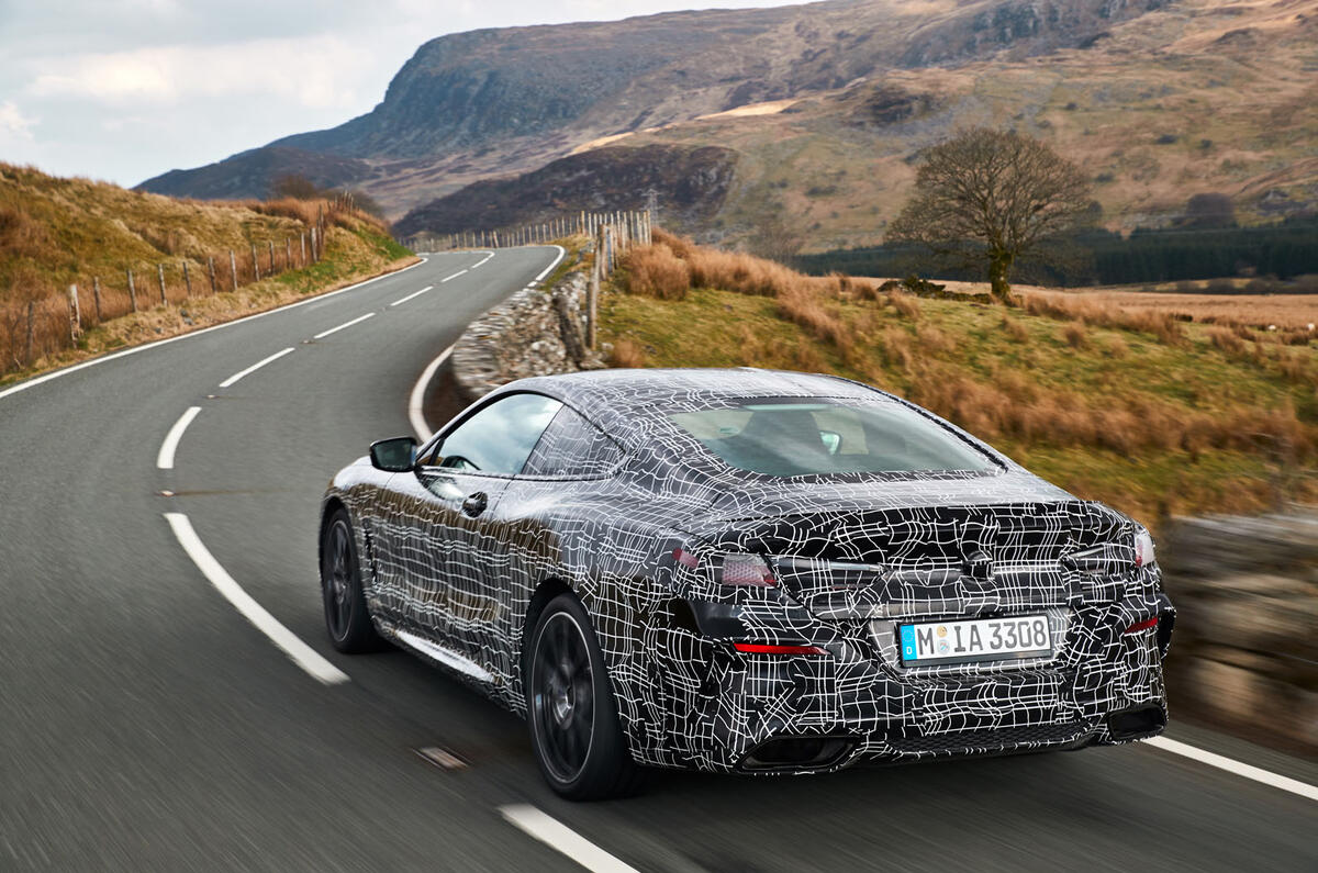 BMW 8 Series: engineers evaluate chassis dynamics on Welsh roads