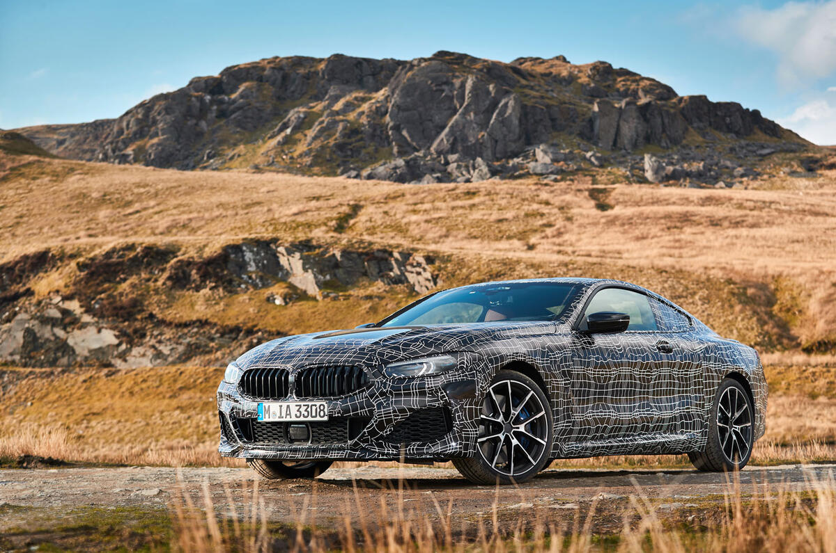 BMW 8 Series: engineers evaluate chassis dynamics on Welsh roads