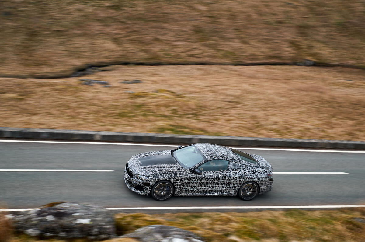 BMW 8 Series: engineers evaluate chassis dynamics on Welsh roads