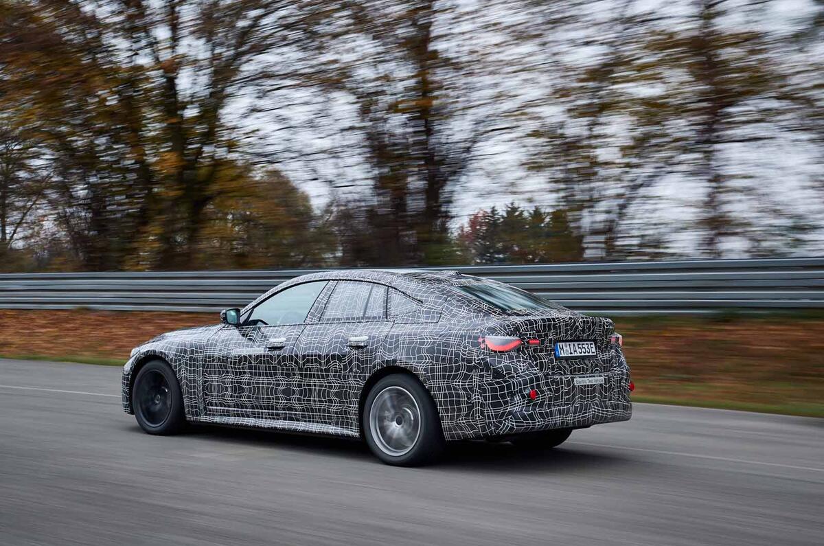 BMW i4 side rear
