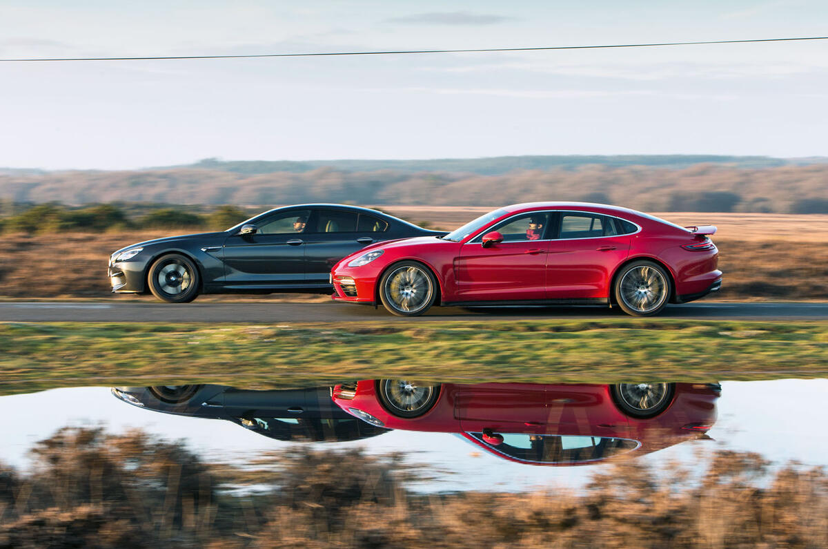 Porsche Panamera Turbo V Bmw M6 Gran Coupe V Mercedes Amg S63 Coupe Autocar