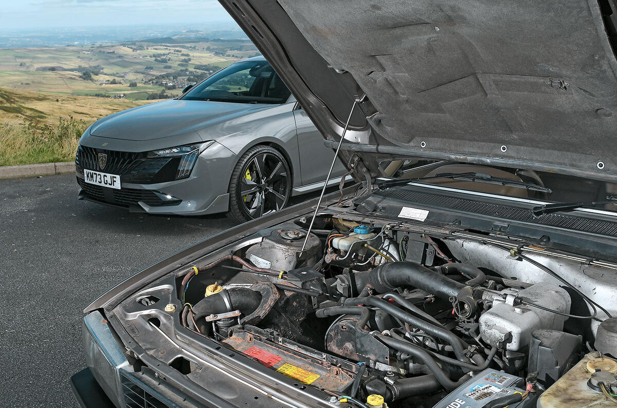 Lion kings: the Peugeot 508 PSE meets the 505 GTi | Autocar